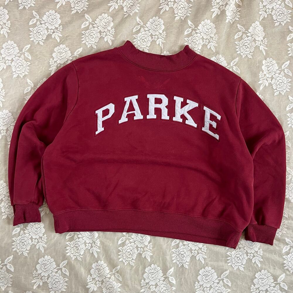 Parke Crimson Varsity Mockneck Sweatshirt XXL